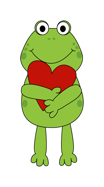 Valentine Frog Clipart.