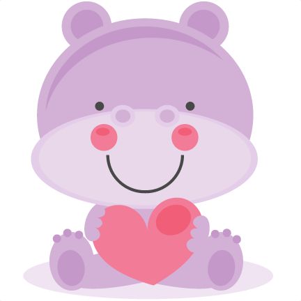 Cute Animal Valentine Clipart.