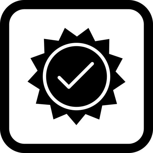 Valid Stamp Icon Design.