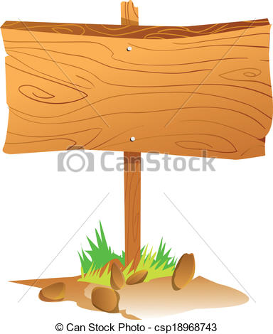 EPS Vector of Wooden Sign Board.