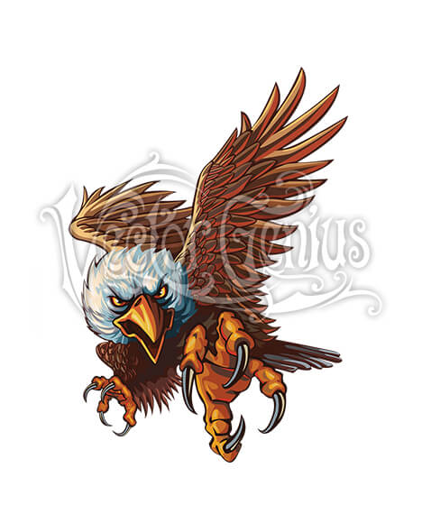 Vector Genius Patriotic Eagle Vector ClipArt.