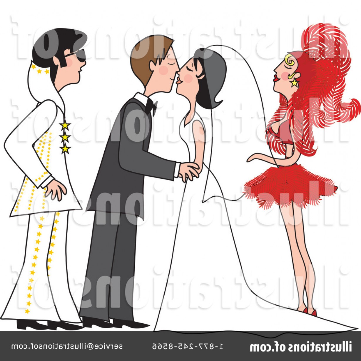 Royalty Free Wedding Clipart Illustration.