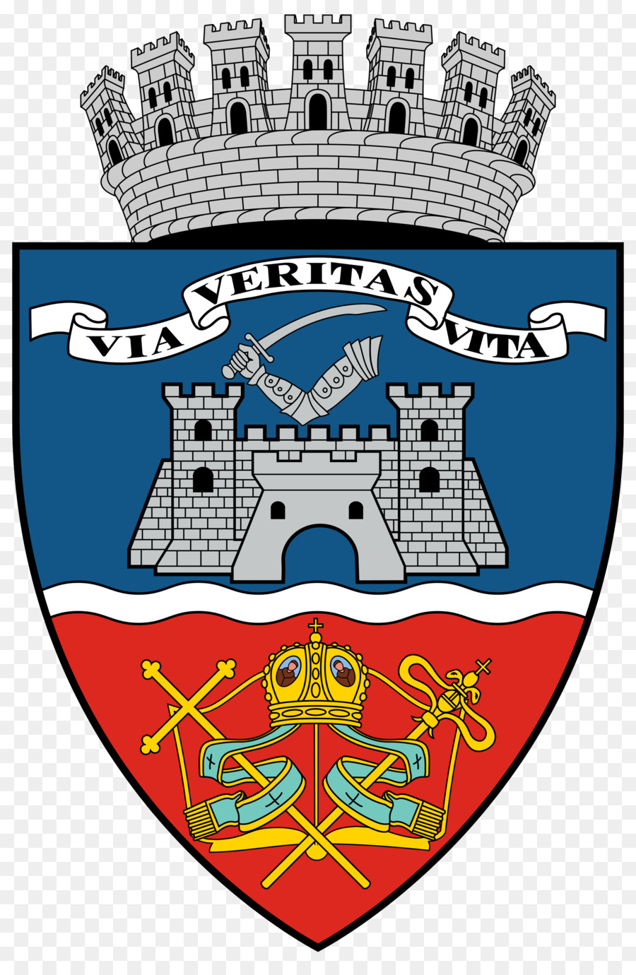 Coat of arms Arad City Hall Via et veritas et vita Wikipedia.