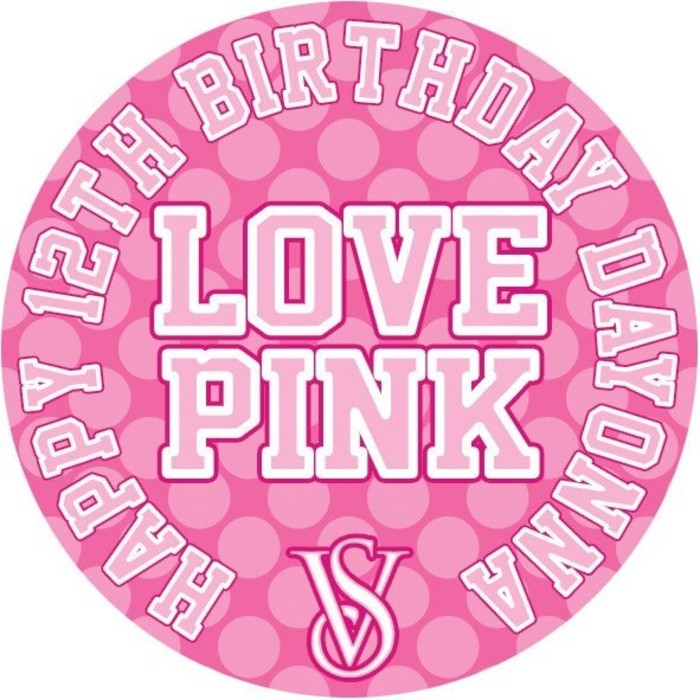 Love Pink Victoria\'s Secret Personalised Lollipop party.