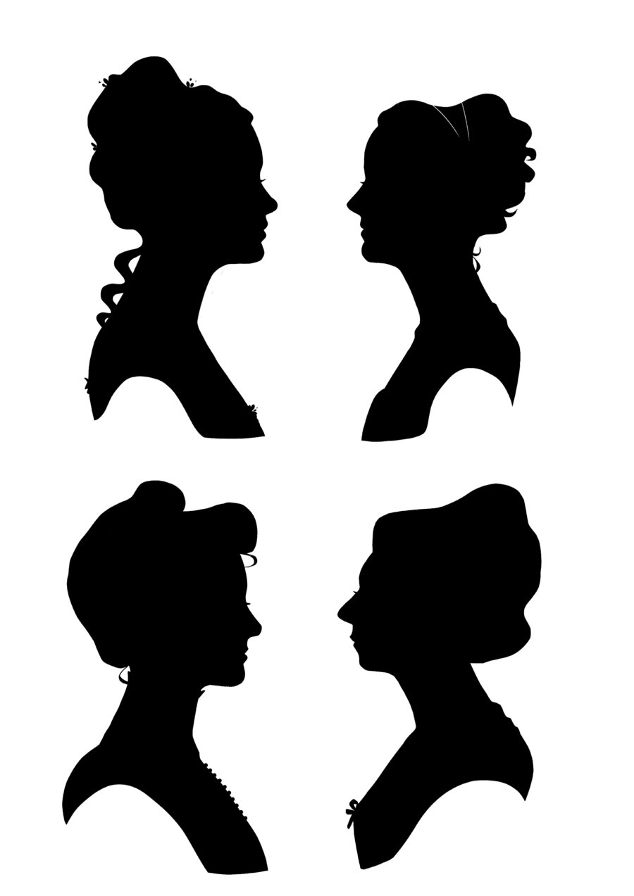 Silhouette images victorian.