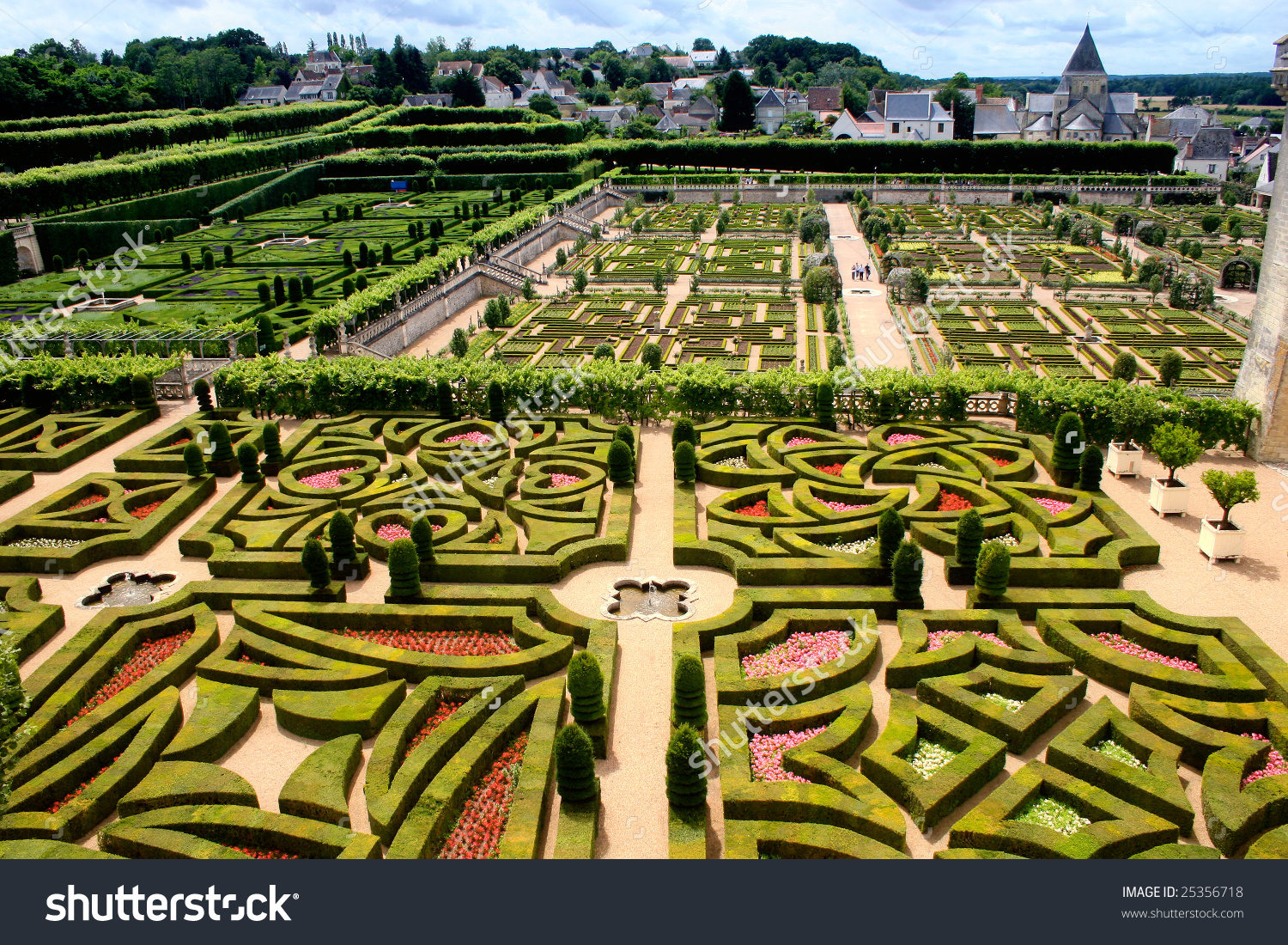 Villandry Castle Garden Stock Photo 25356718 : Shutterstock.