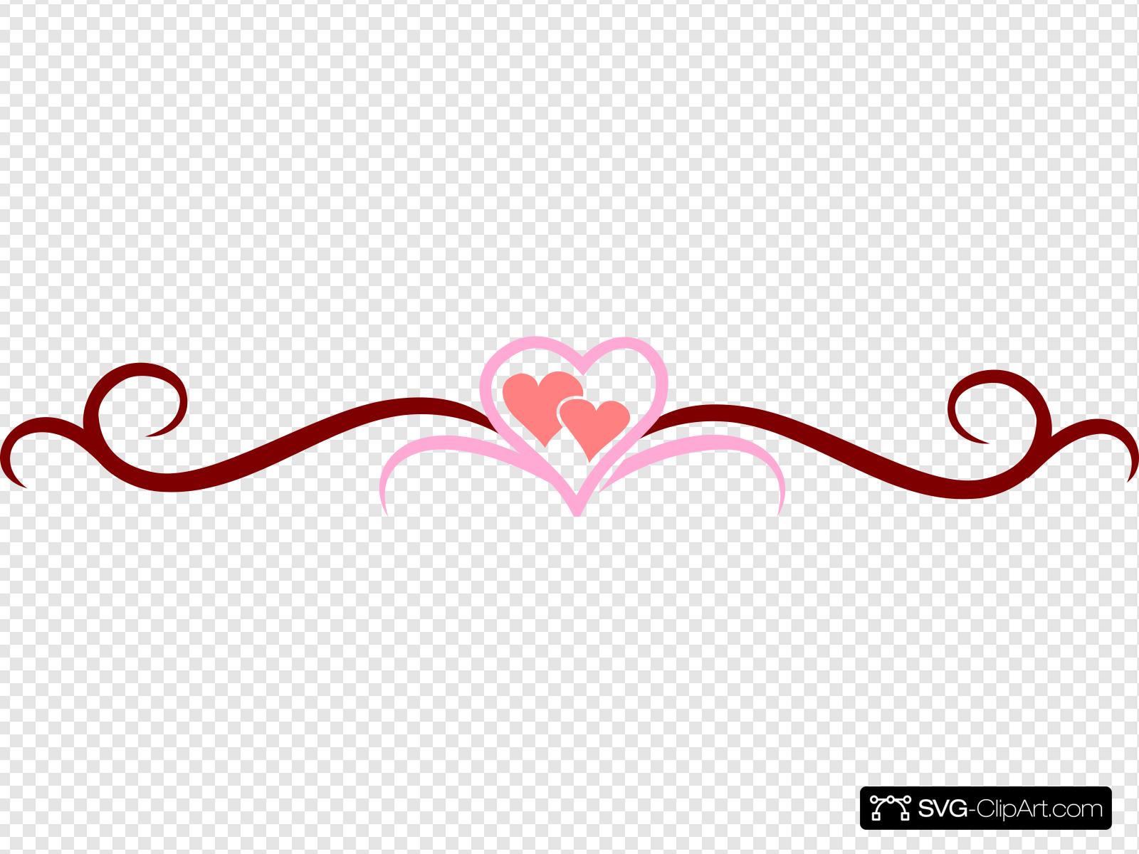 Vine Heart Clip art, Icon and SVG.