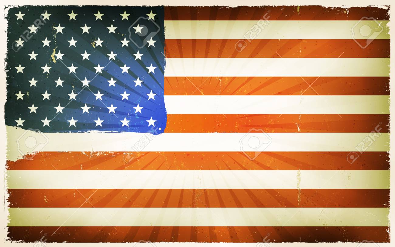 Vintage American Flag Poster Background » Clipart Station.