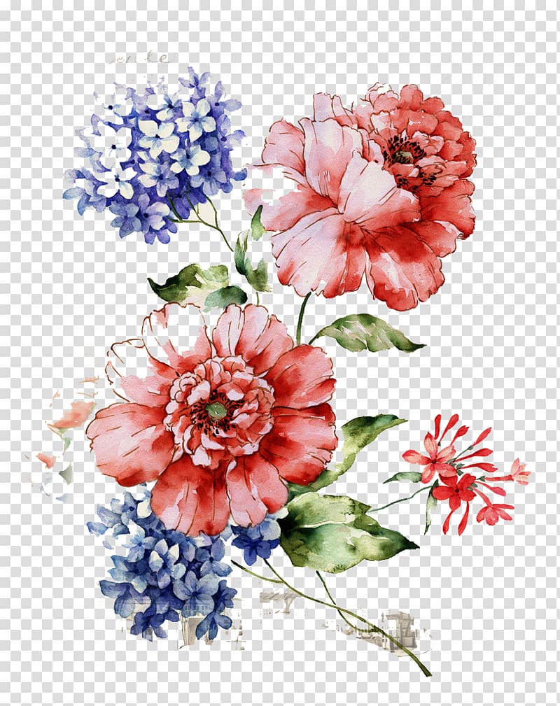 Flower Floral design , Beautiful vintage floral pattern.