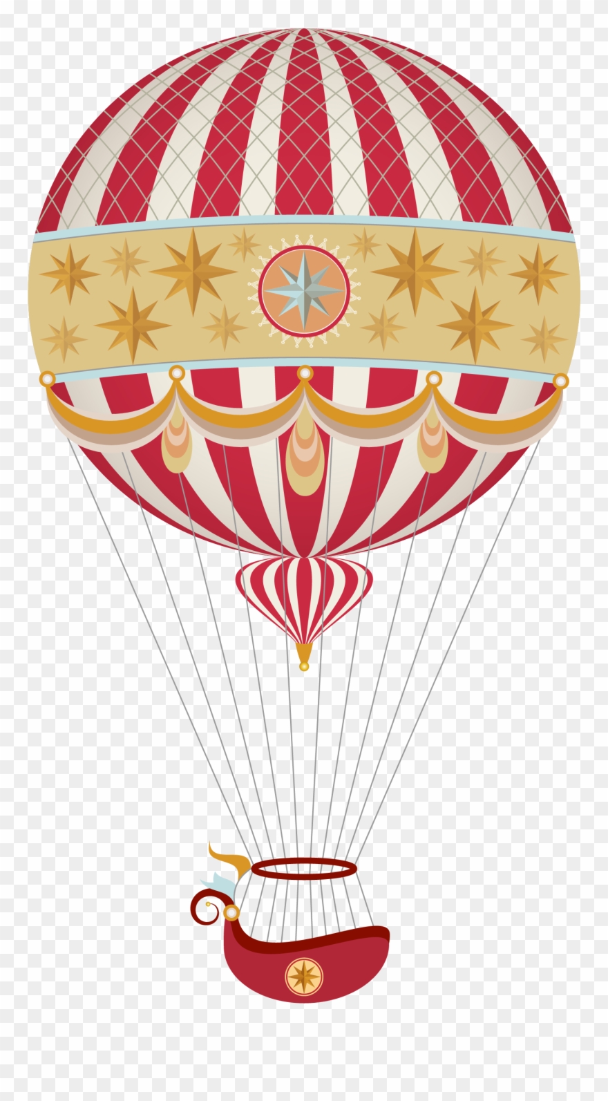 Vintage Balloons Clip Art.