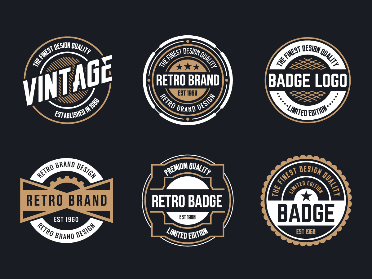 vintage logo vector.