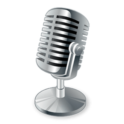 Vintage Microphone transparent PNG.