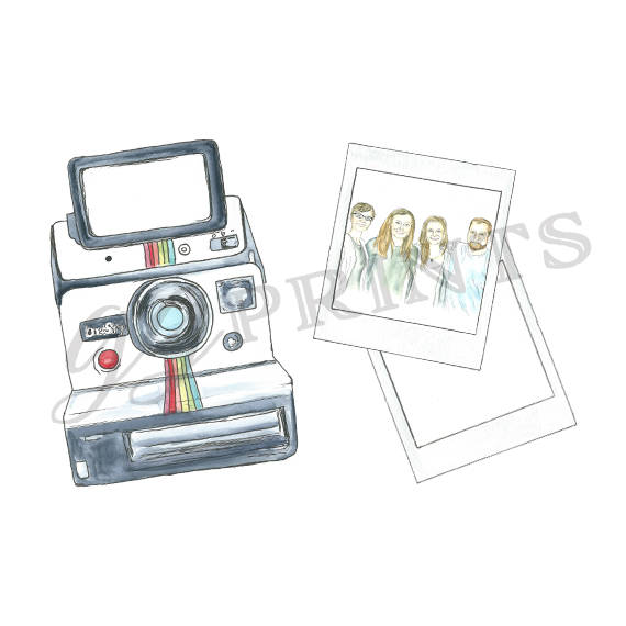 Watercolor Vintage Polaroid Camera Clipart in 2019.