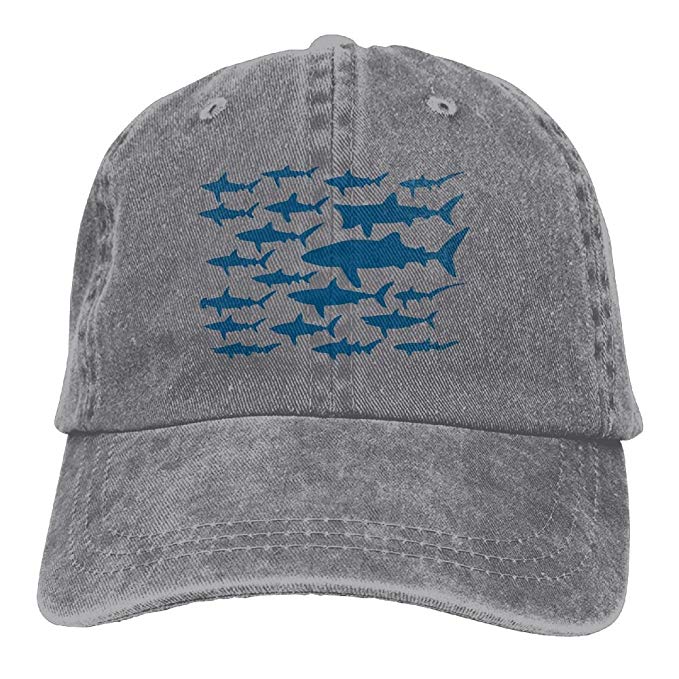 HHNLB Mako Shark Clipart Vintage Jeans Baseball Cap for Men and Women.