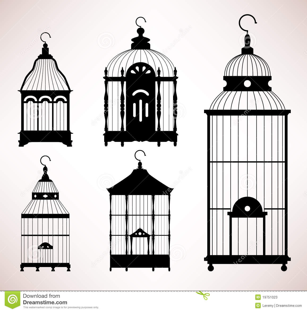 Birdcage Stock Illustrations.