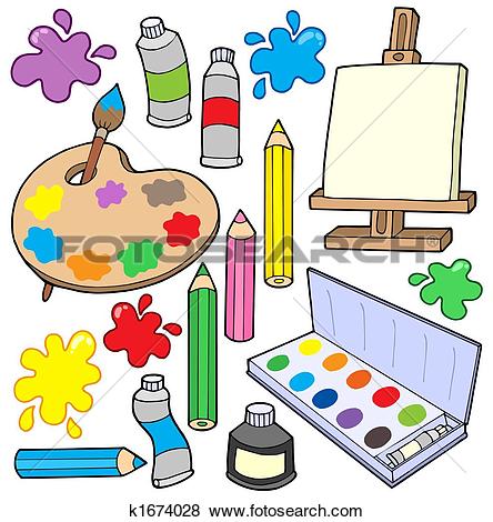 Stock Illustration of Artist Painter k16007626.