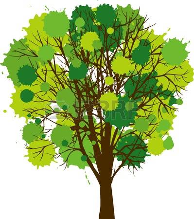 Oak tree grove clipart backgrounds.