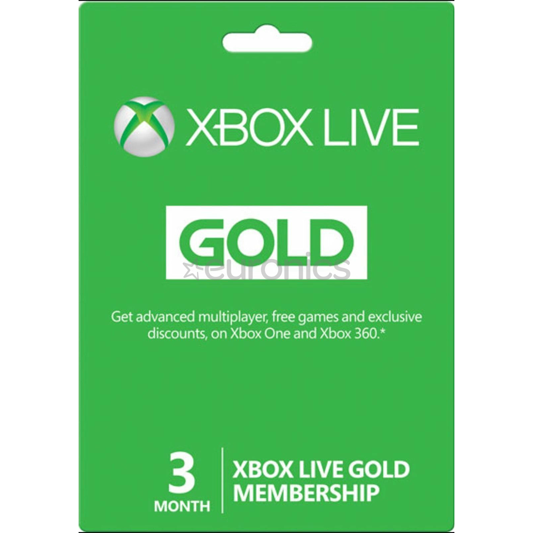 Xbox Live Gold Membership (3 Months).