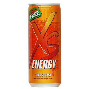 XS Energy Drink Citrus Blast.