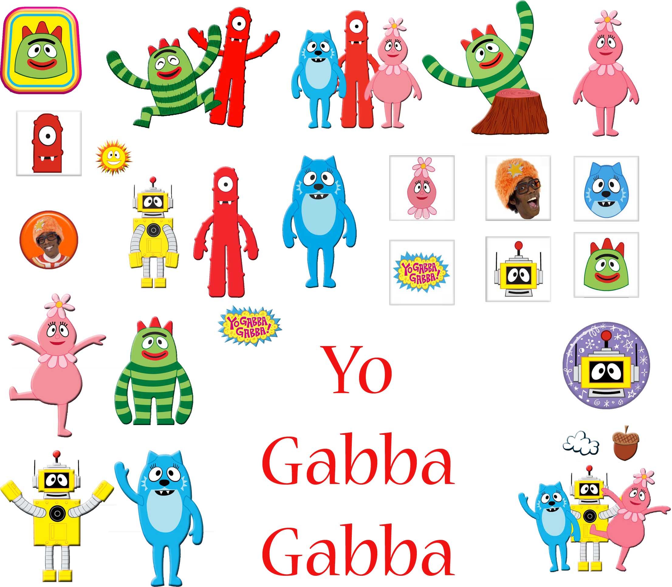 Yo Gabba Gabba clipart.