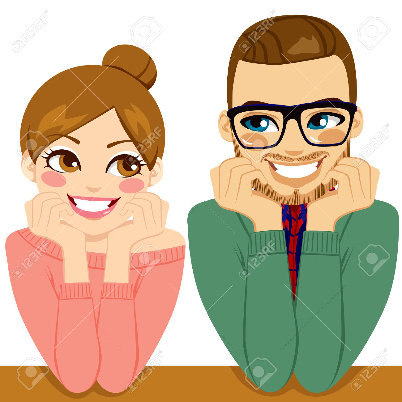 Romantic Love Clipart Couples.