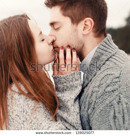 Couple Kissing Stock Images, Royalty.