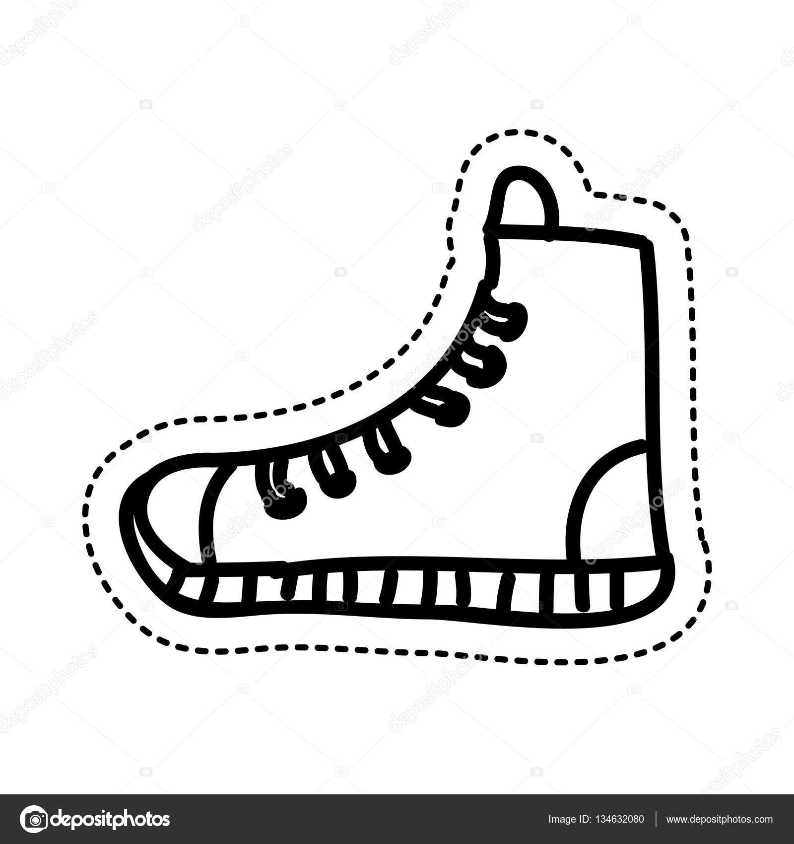 Shoe young style icon — Stock Vector © yupiramos #134632080.