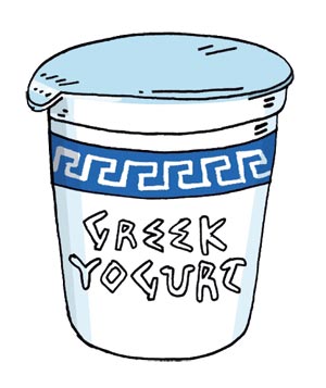 Greek yogurt clipart.