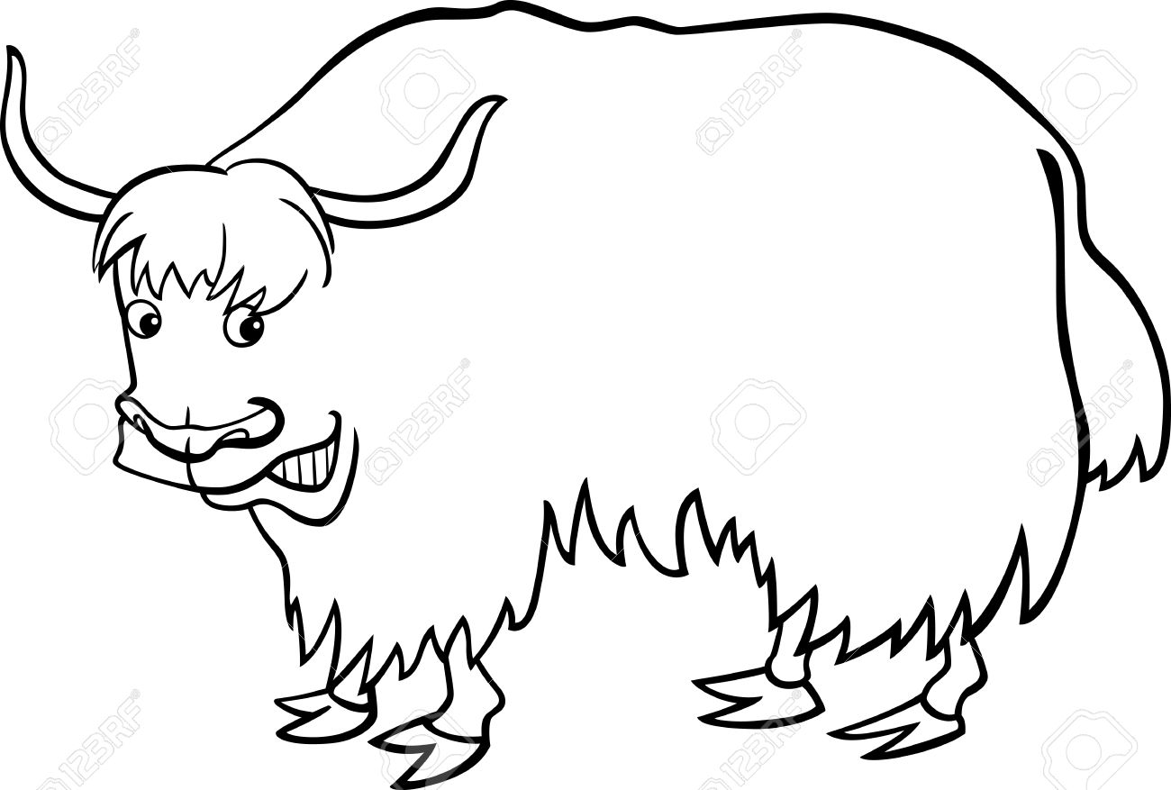 320 Yak free clipart.