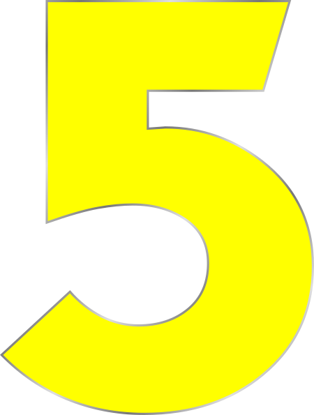 Number 5 Clip Art at Clker.com.