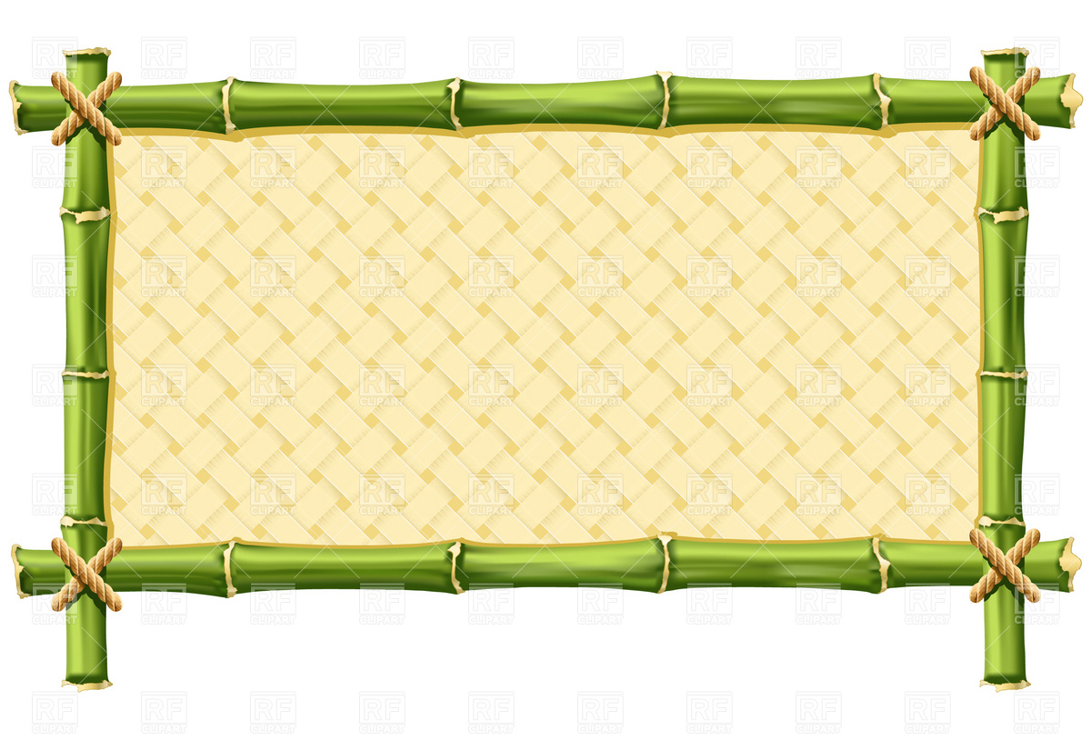 Photo Border Bamboo Clipart.