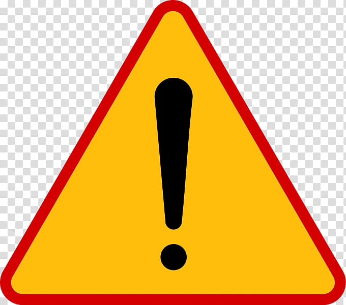 Exclamation point illustration, Traffic sign Symbol Warning.