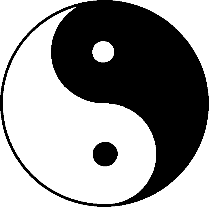 Yin and yang clipart.