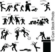 Zombie apocalypse clipart.