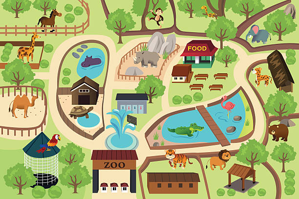 Zoo Clip Art, Vector Images & Illustrations.