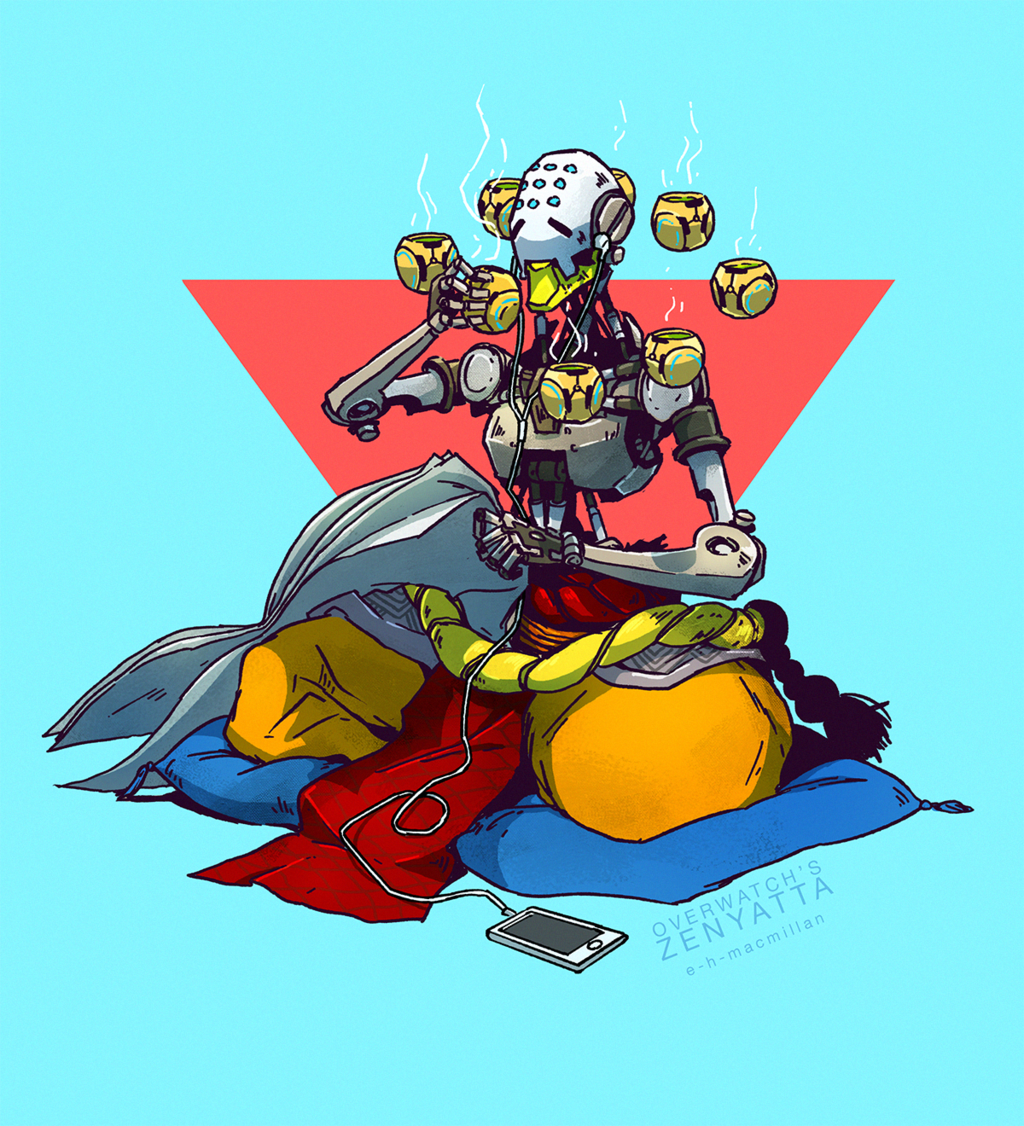 Overwatch's Zenyatta by tinhan on DeviantArt.