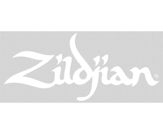 White Zildjian Logo Sticker.