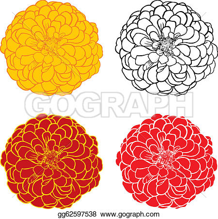 Zinnia Clip Art.