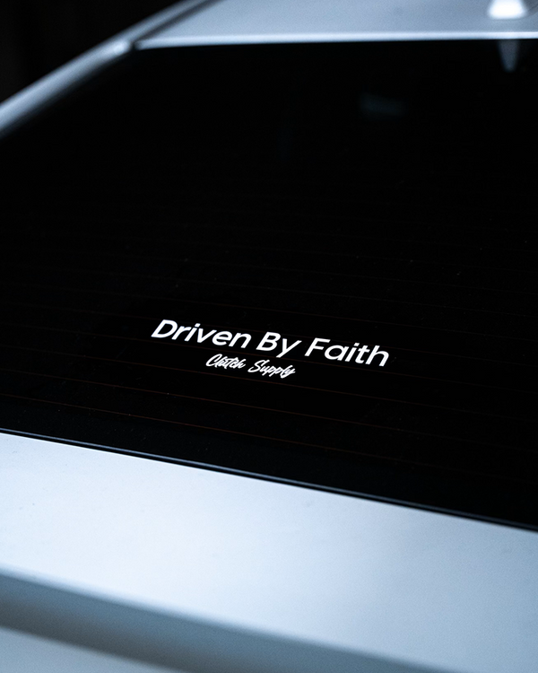 "Driven by Faith" V3 Decal