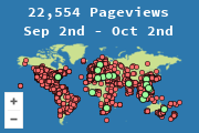 Locations of visitors to this page