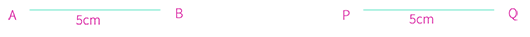 “Two congruent lines”