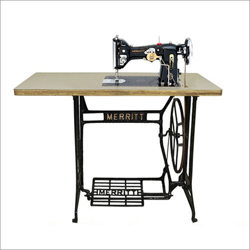 Black Sewing Machine With Table