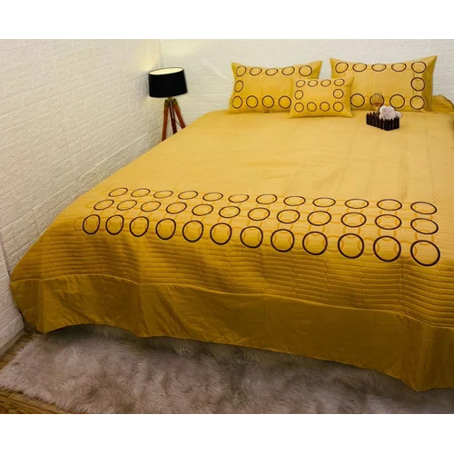 Washable Yellow Bed Cover