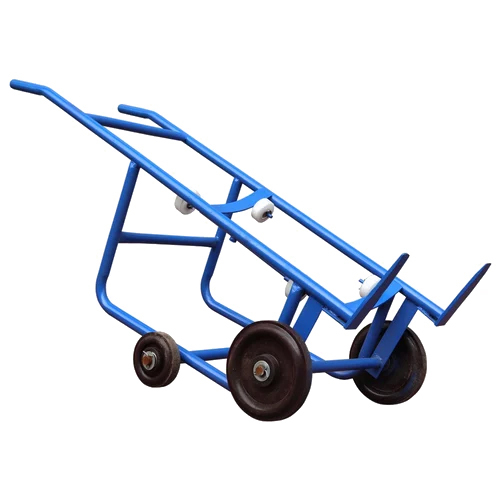 Drum Lifter Trolley - 500 kg Lifting Capacity, Blue Color | 12 Months Warranty, Manual Power Source, New Condition