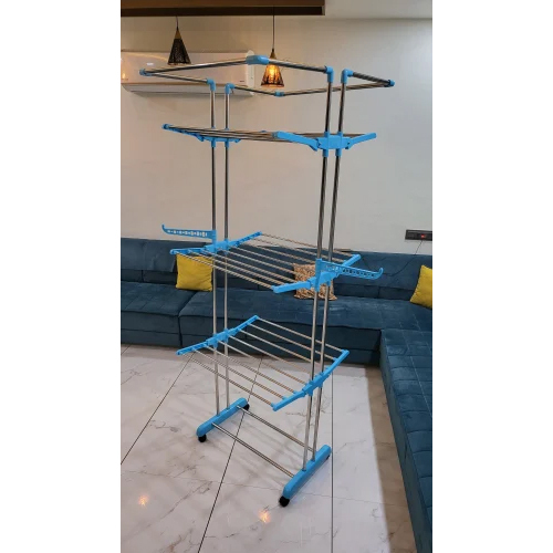 Silver Jumbo Cloth Drying Stand