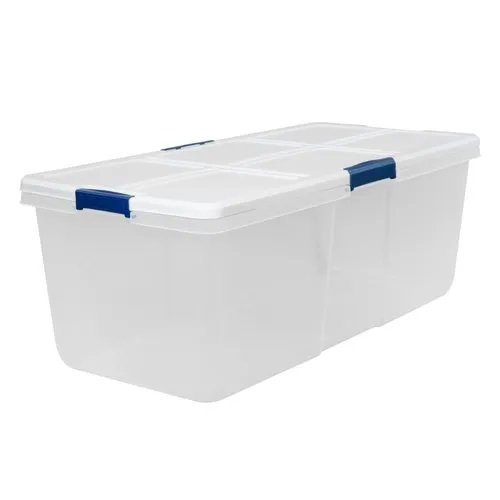 White Plastic Storage Bins