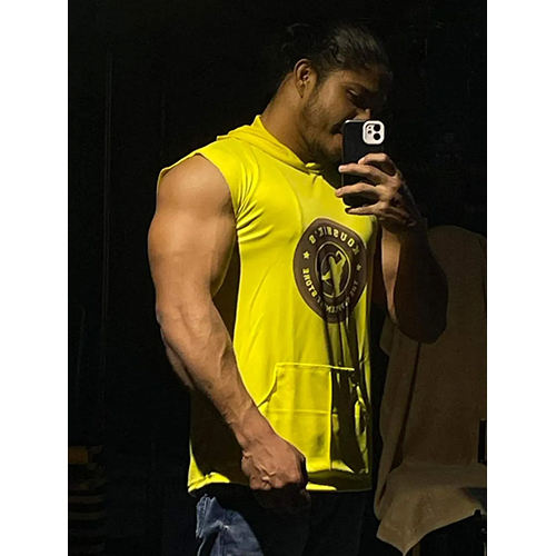 Mens Gym Vest - Color: Yellow