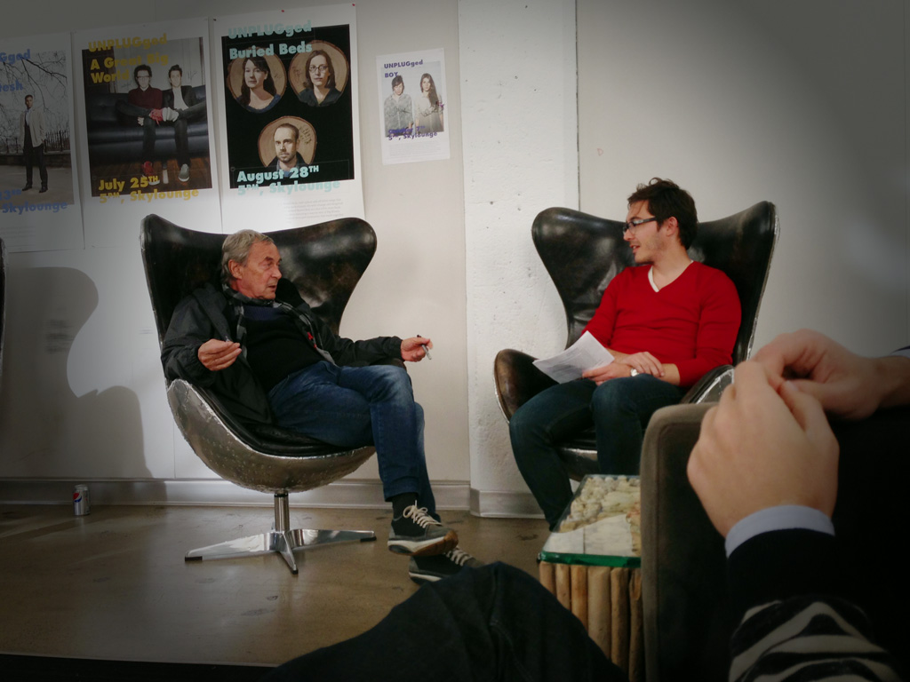 Ernő Rubik in conversation with Thomas Gayno at Google Creative Lab, October 2013.