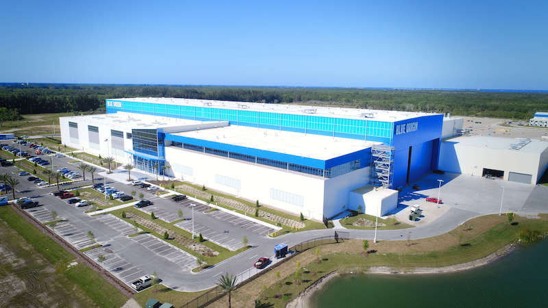 Blue Origin's New Glenn manufacturing complex in Cape Canaveral, Florida.