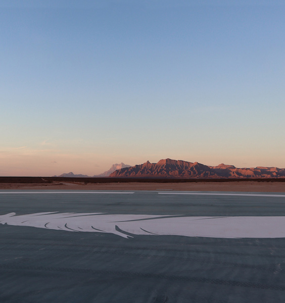 The mountains of West Texas as seen from New Shepard's landing pad.